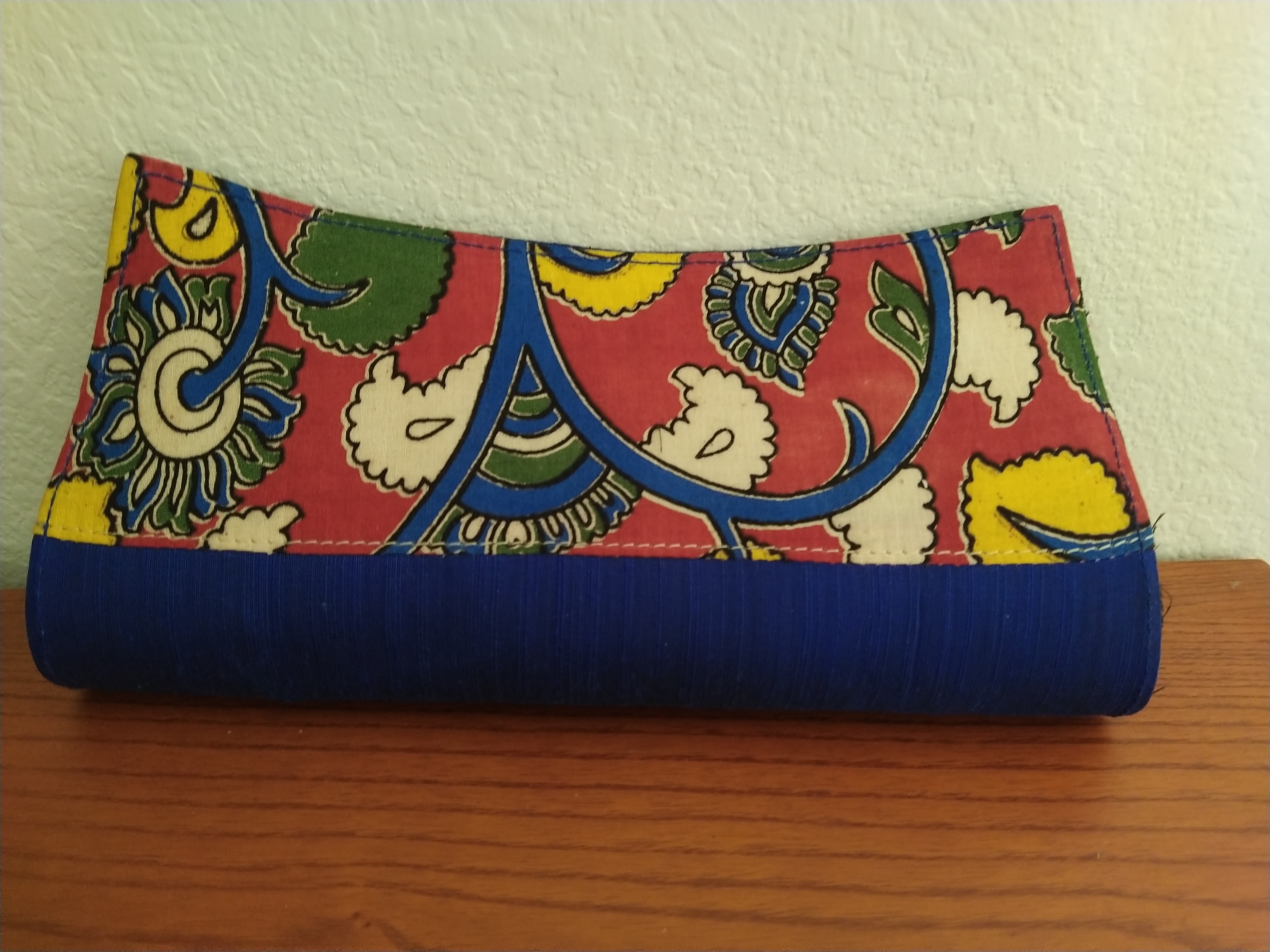 Raw Silk Kalamkari Clutch
